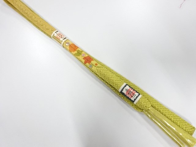 JAPANESE KIMONO / UNUSED KOREI HAND-TIED OBIJIME